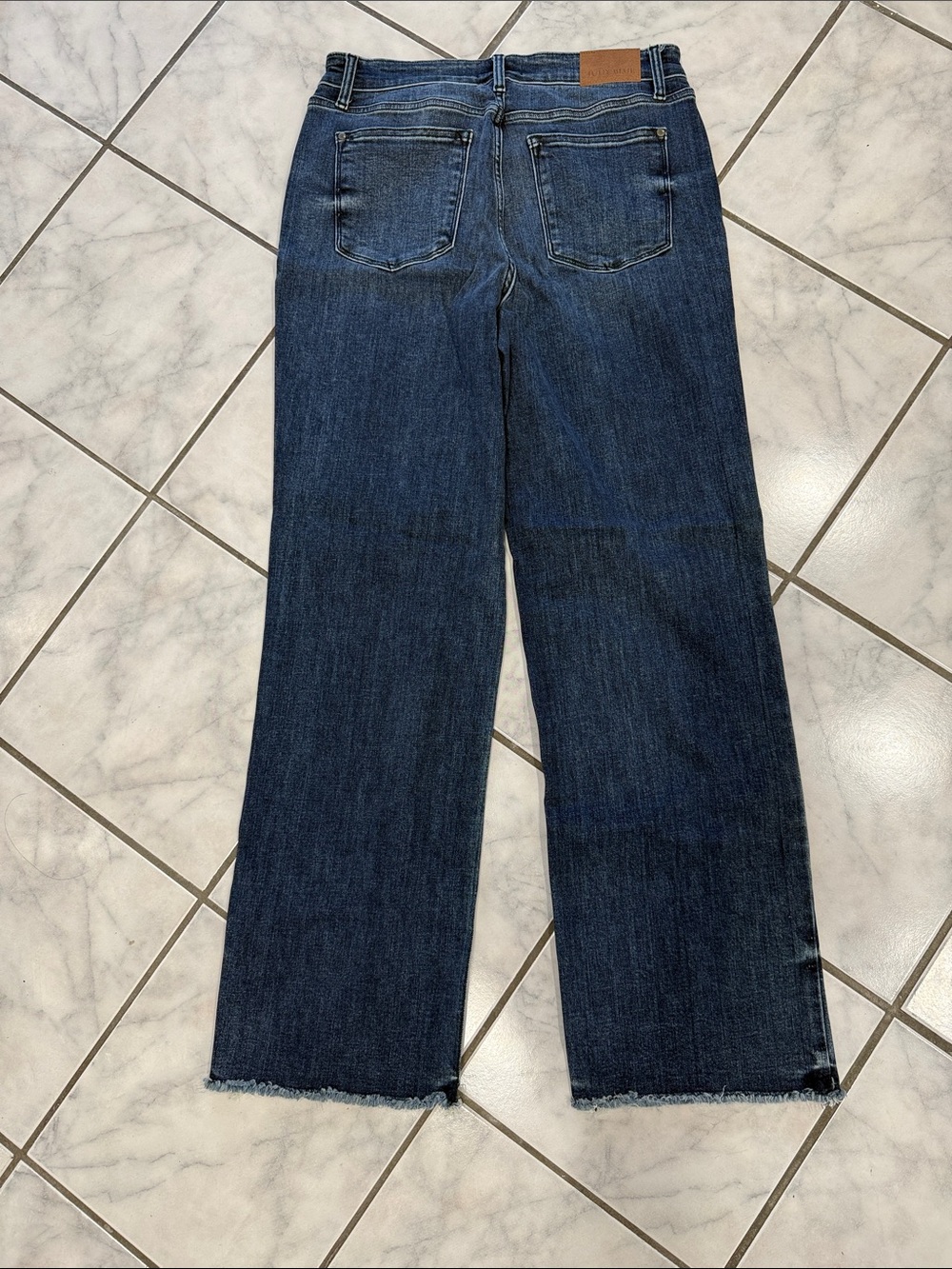 Judy Blue Mid-Rise Wide-Leg Jeans in Indigo Blue - Picture 3 of 3